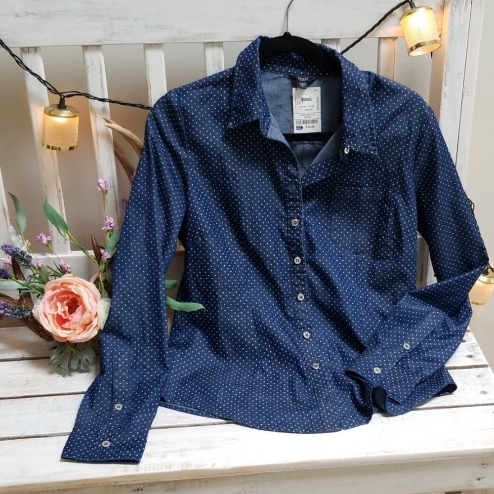 BNWT Guess Denim button down